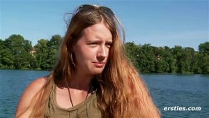 Alba Rubbing Her Sweet Pussy Down by the Lake by Ersties: Amateur, Babe & Blonde Porn - 经典欧美