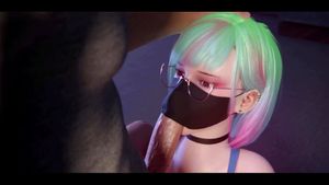 蒙面女郎享受激情时刻