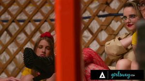 GIRLSWAY - Alex Coal Has MASSIVE SQUIRTING ORGASMS From Femdom Camp Counselor In Front Of Everyone!: Porn - 经典欧美
