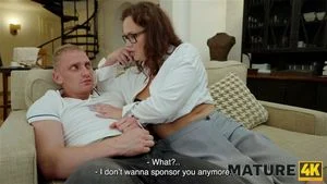 MATURE4K. Stepmom’s Crazy ft. Oksana Katysheva, Crystal White & Martin Spell: Cowgirl, Licking & Threesome Porn - 经典欧美