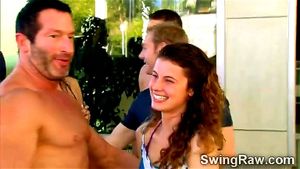 Amateur swinger couples have wild party in this reality show: Babe, Eporner & Groupsex Porn - 经典欧美