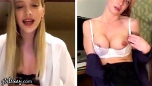 GIRLSWAY Kenna James And Her Boss Masturbate Remotely During The Quarantine: Porn - 经典欧美