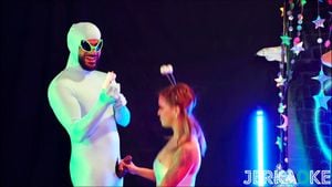 Jerkaoke- Space Babes Bella Roland and Jessie Pony's WILD Sex: Big Tits, Hardcore & Brunette Porn - 经典欧美