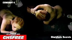 GLORYHOLE SECRETS - Chloe Knox 在POV视角中吞食精液