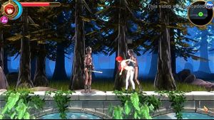 可爱的红发女孩无尽与士兵男人和魔术师在 erolyn chan 无尽 ryona 行为游戏中发生性关系