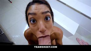 Petite Ebony Teen Sarah Lace Plays With Big Cock ft. Preston Parker by TeamSkeet: Porn - 经典欧美