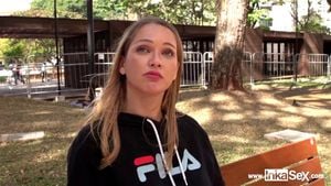 BRAZILIAN GRINGA Larissa Laite caught in Sao Paulo ends up doing anal with lucky follower: Porn - 经典欧美