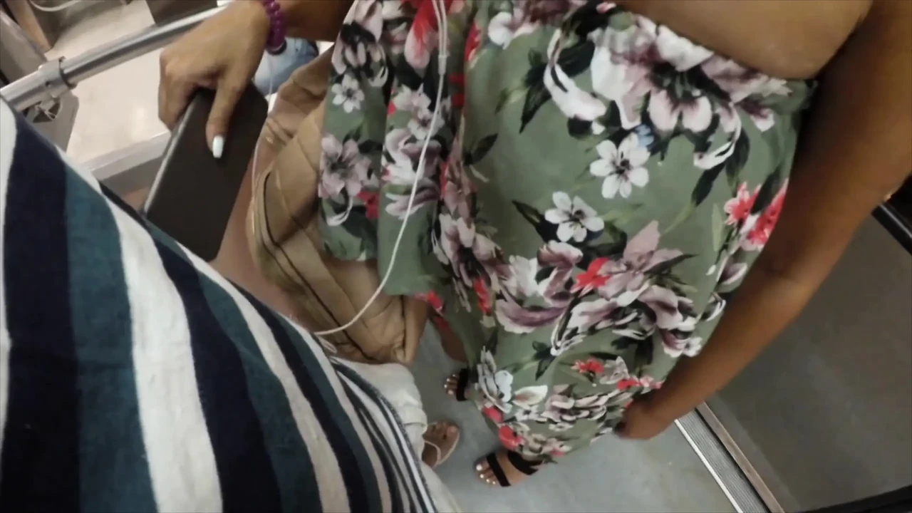 Hot MILF Stranger Grabs & Rubs My Hard Dick Through Shorts on Crowded Train