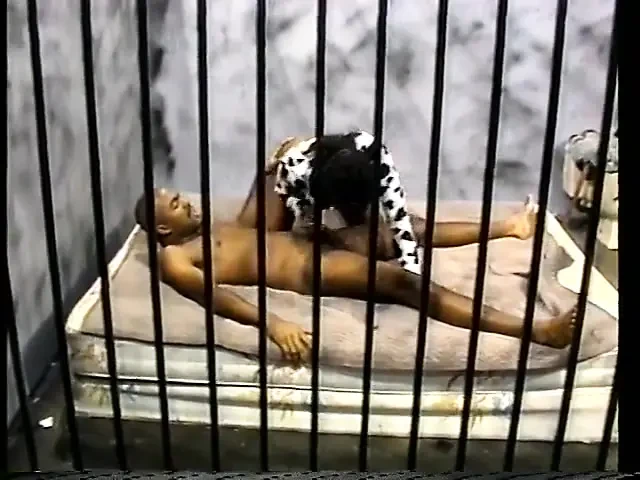 屁股不好的黑人婊子在牢房里被惩罚