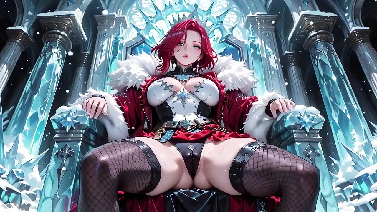 Ice Queen Unleashed! 红头发, 冰冷的装甲和慵懒的卧室氛围