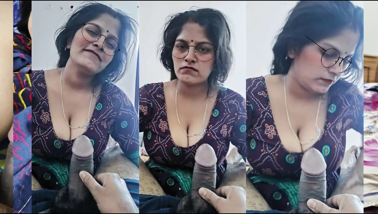 Cute indian girl sharing bed with is neighbour