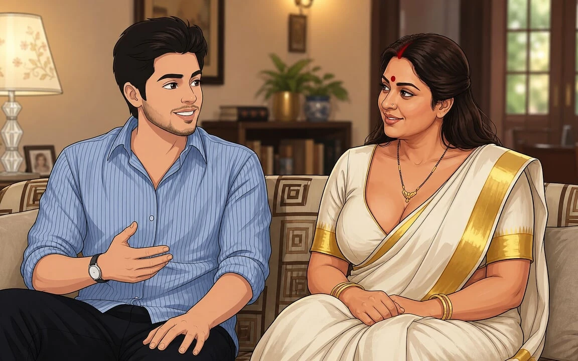 Vasundhara 阿姨把他的第一次机会给了年轻男孩