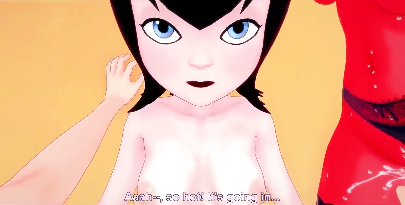 在更衣室里的Succubus和Mavis Dracula的Meru