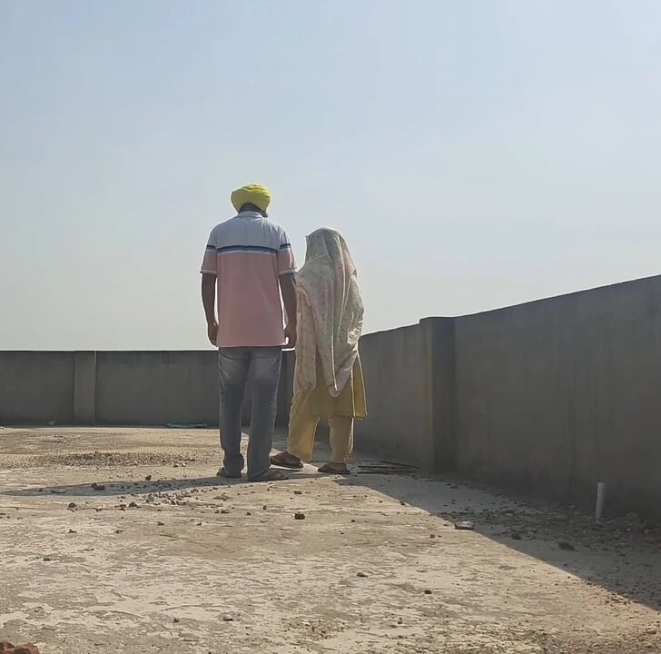 旁遮普语Sardar和Sardarni的亲密浪漫