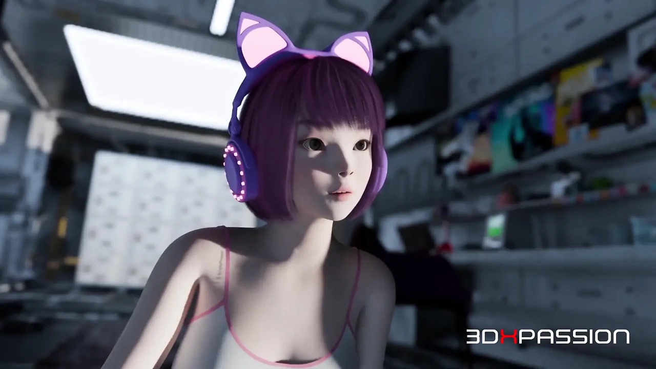 Catgirl Io 在 Nexus-3 邋口交和大量射精上被狠操紧致的菊花