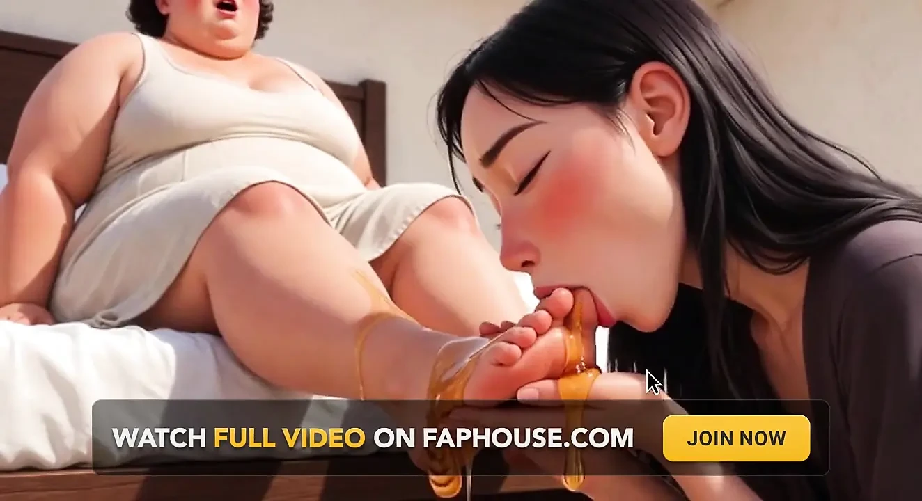 Ssbbw 蜂蜜 足支配 - 瘦女孩清洁女主人的脚