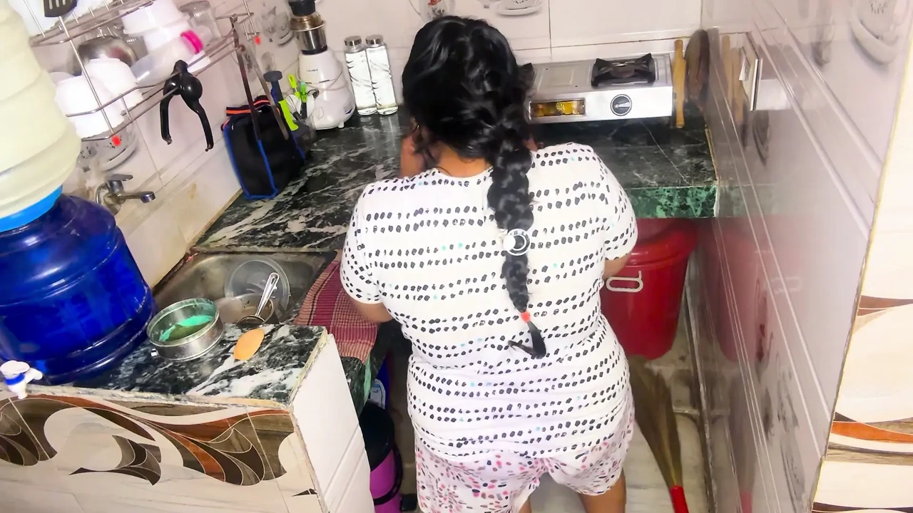 Angry Desi Maid Gets Fucked Hard by Boss in Kitchen Intense Kitchen Sex