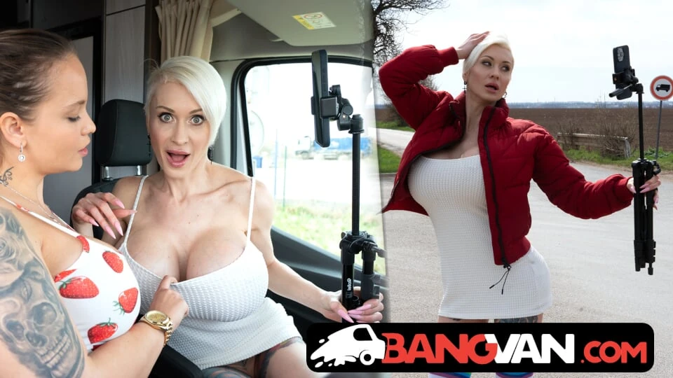 BangVan - Insane threesome sex with busty MILFs Tanya Virago and Jennifer Mendez