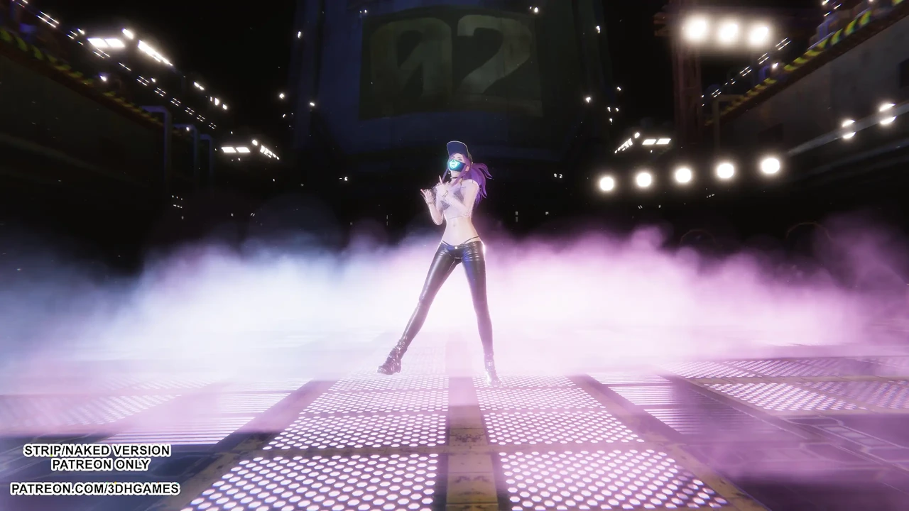 MMD LISA - FUTW - Akali 性感的Kpop舞蹈英雄联盟无码 4k 60Fps