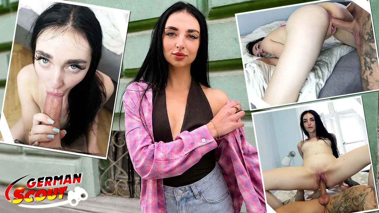 GERMAN SCOUT - Multiple Orgasm for slim Teen Adelina Jameson by Pick Up Casting Fuck