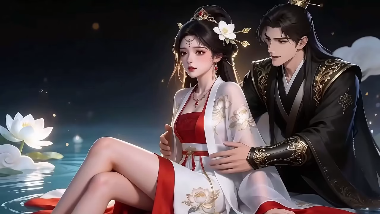 a_chinese_ancient_costume_fairy_was_having_a_passionate_encounter_with_her_lover_but_was_suddenly_surrounded._then...ai-generated