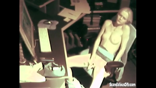 dildo_fetish_solo_spy_cam_slut_masturbates_with_sex_toy_on_office_time
