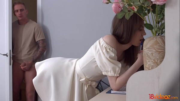 18videoz_-_this_teeny_sure_knows_the_effect_her_ass_has_on_her_boyfriend_when_she_bends_over_wearing_nothing_but_a_short_sexy_dress_revealing_her_tight_round_buttocks_perfectly_in_that_position