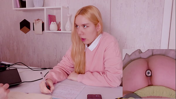 teen_step_sis_can_t_focus_on_math_homework_because_of_a_butt_plug_in_her_tight_asshole.